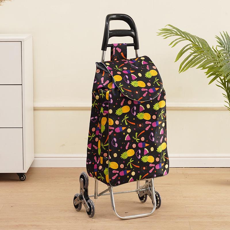 Folding Stair-Climbing Cart for Groceries and Seniors