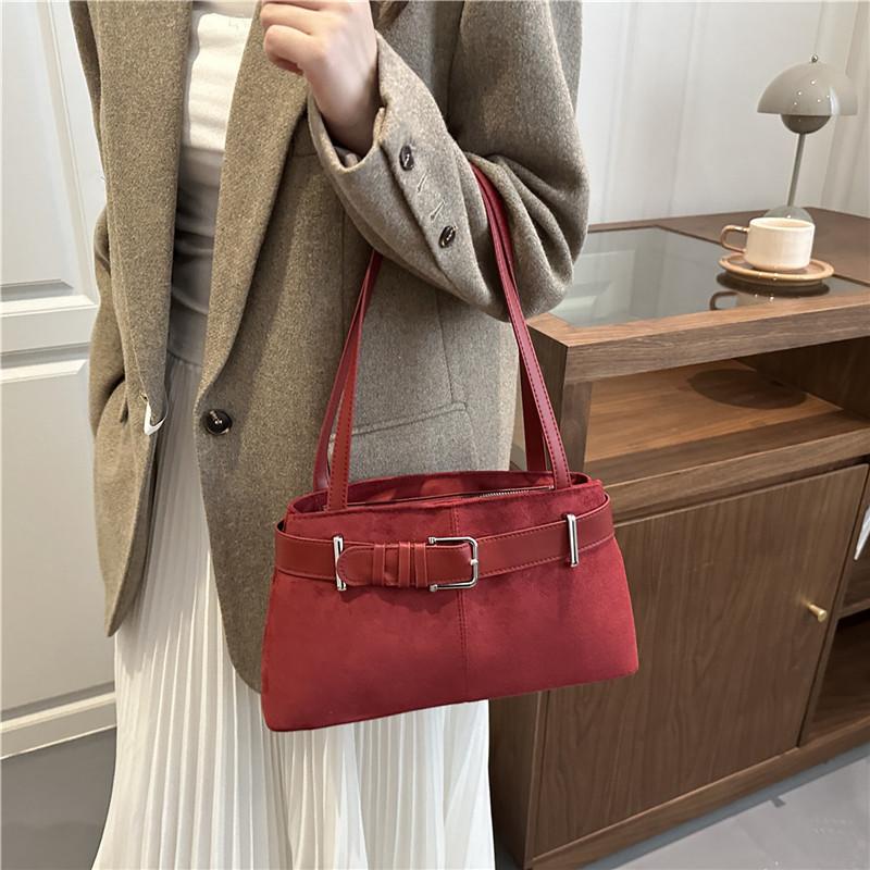 Yogodlns Fashionable Retro Large Capacity Simple Women's Shoulder Underarm Bag for Commuting And Work Casual Style Handbag