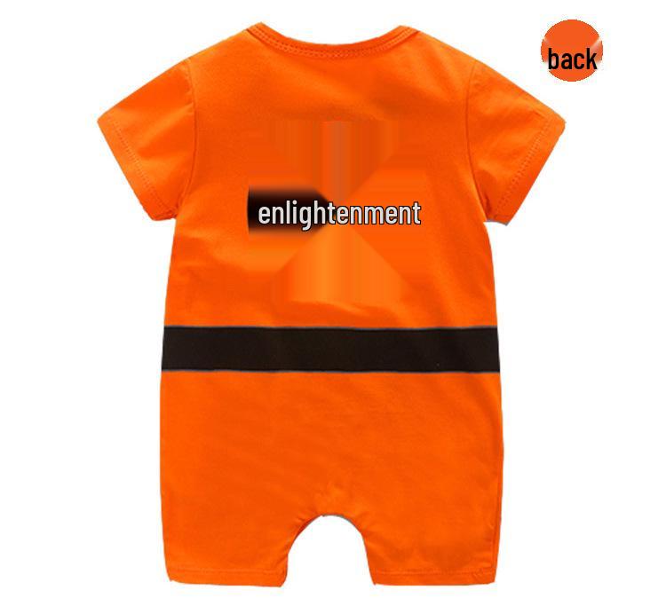Infant Cotton Summer Cartoon Goku Romper - Cute & Lightweight Newborn Outfit
