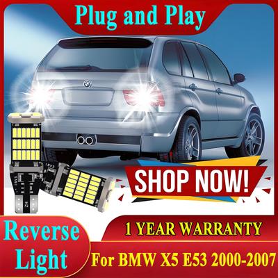 2x W16W T15 921 LED de recul pour voiture 6000K Blanc Pour BMW X5 E53 2000 2001 2002 2003 2004 2005 2006 2007 Plug and Play Lumière de voiture