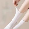 Spring and Summer High-end Socks, Women's Mesh Boneless Mid-calf Socks, Lightweight and Breathable, Stackable Socks Are Thin