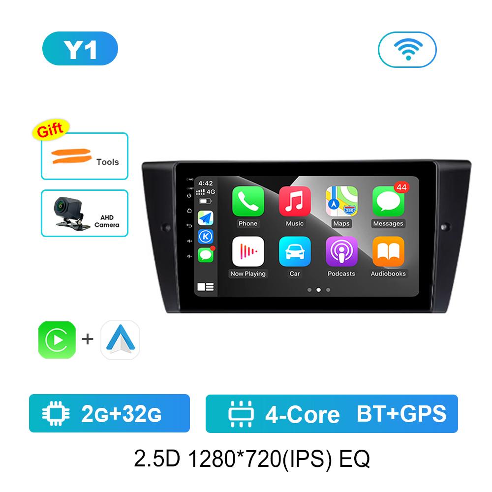 9 Inch for BMW 3-Series E90 E91 E92 E93 Android OS Car Audio Multimedia Player DSP Stereo Head Unit 4G Carplay IPS Screen WiFi