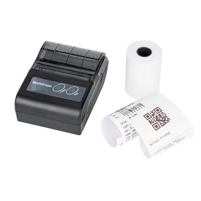 Mini-Thermodrucker, kabelloser USB-Quittungs- und Ticketdrucker mit 58-mm-Druckpapier, kompatibel mit iOS, Android und Windows
