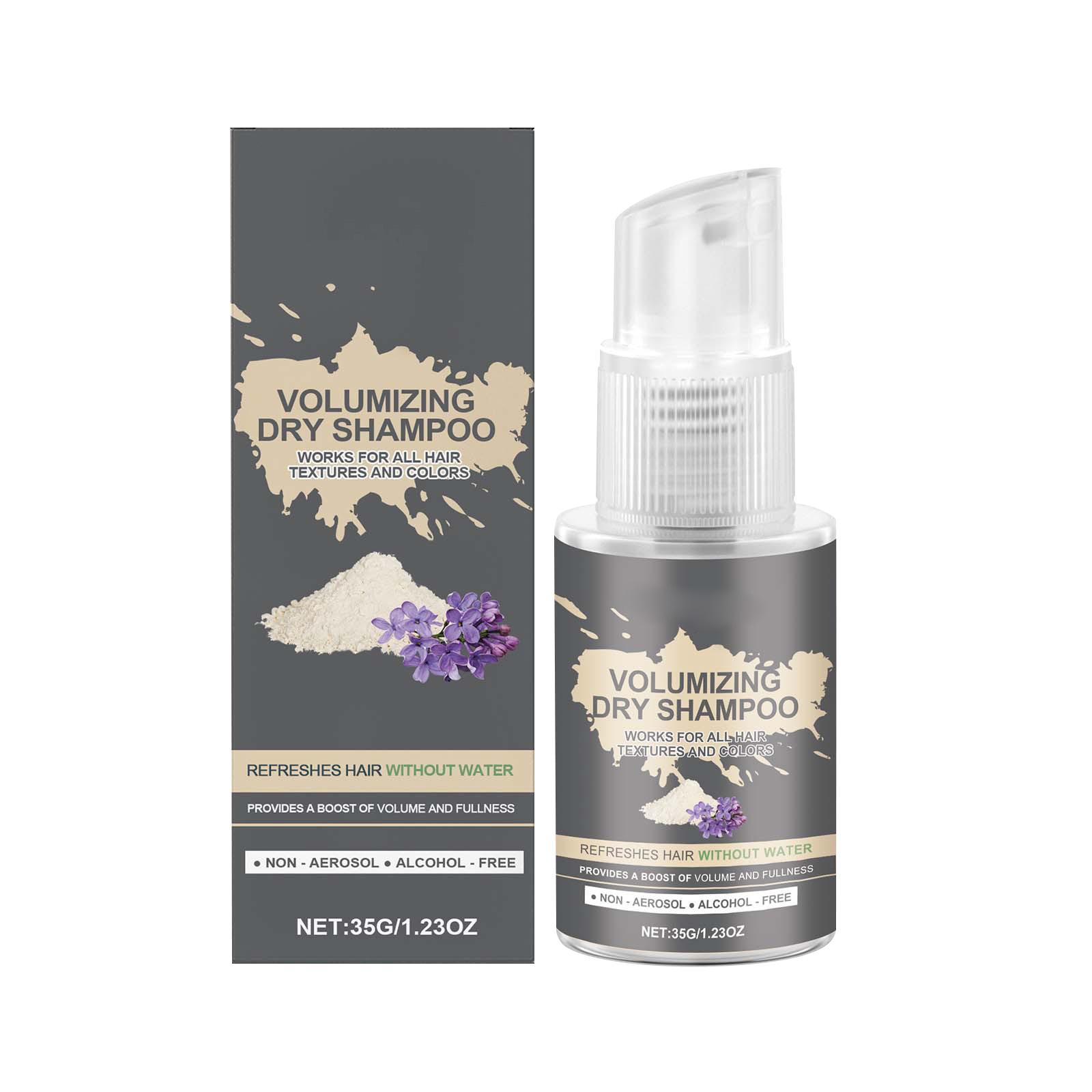 

Сухой шампунь-пудра спрей, масло, Освежает и фиксирует волосы, Балансирует кожу головы и продлевает мытье волос. Шампунь без смывания One Size белый