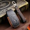 Leather Car Key Fob Case Cover Shell For Mercedes Benz A C S E GLA GLC CLS Class W205 W213 W177 W222 Remote Holder Bag Keychain