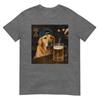 Golden Retriever trinkt Bier Lustiger Hund Bier Humor T-Shirt