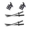 MOC Building Blocks Character Accessories Explosion-Proof Helmets Hats Gas Mask Knife Stands Mechanical Dog Drones DIY Toy Gift