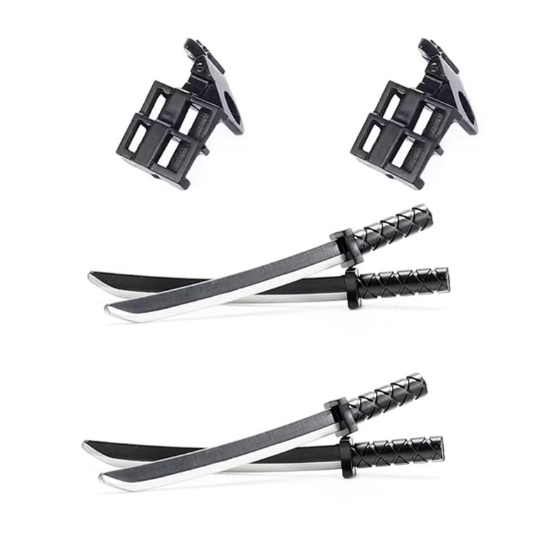 MOC Building Blocks Character Accessories Explosion-Proof Helmets Hats Gas Mask Knife Stands Mechanical Dog Drones DIY Toy Gift