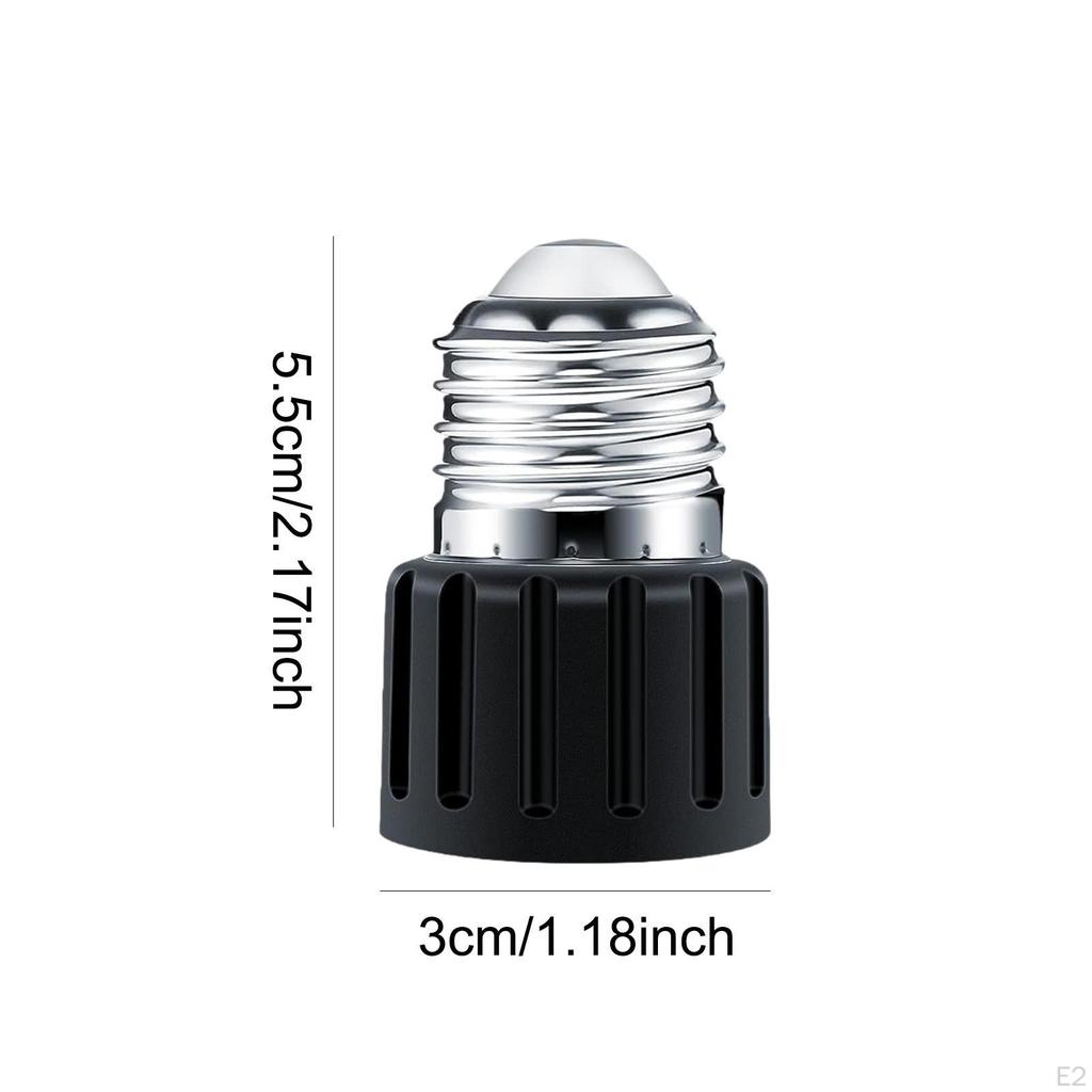 2 Pack E26 Socket Adapter for Light Bulbs, Easy Installation, Heat Resistant Lamp Holder