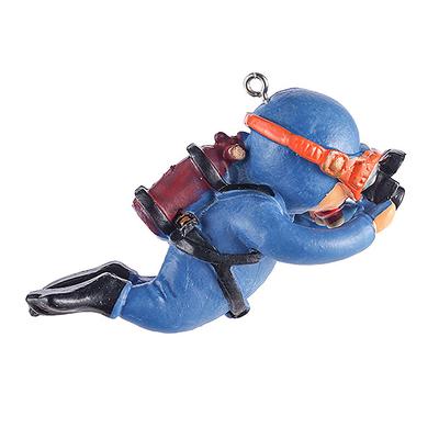 Diver Submerged Floating Fish Tank Aquarium Personality Landscaping Decoration Cute Simulation Diver Floating Fish Supplies