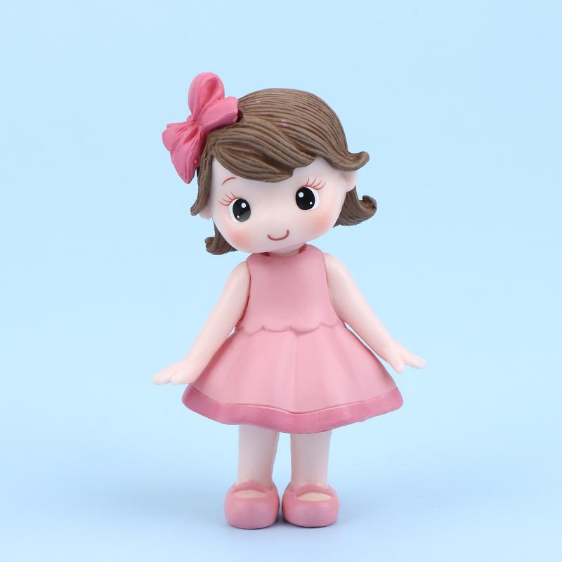 Cake Topper Beautiful Girl Rabbit Baby For Happy Baby Birthday Party Cake Decoration Party Supplies
