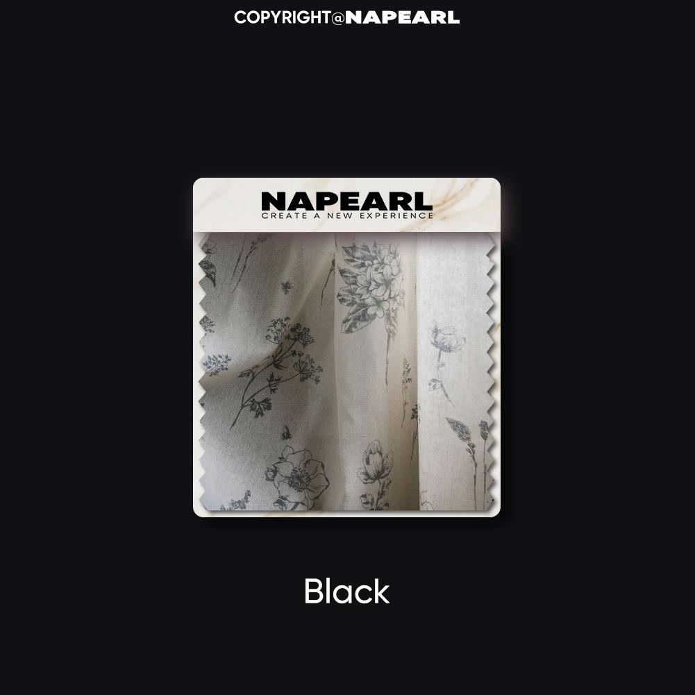 1 szt. NAPEARL Vintage w stylu wiejskim, kwiatowy nadruk, frędzle, półzaciemniająca zasłona na małe okno, do kuchni, sypialni, salonu, na balkon, dekoracja domu