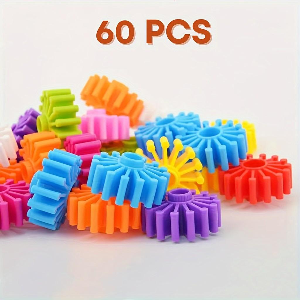 

60 шт. Набор шестеренок - Детская практическая игрушка для STEM-обучения и творческой игры!