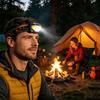 Head Lamp Rechargeable LED Hard Hat Gear Head Light for Camping Hiking Fishing Walking Night Work Backpacking Outdoor