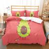 Avocado Duvet Cover Set Fresh Fruit Pattern Comforter Cover Double Single Size For Kids Teen Adults Bedding Set With Pillowcase
