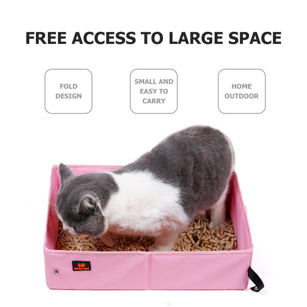 Buy Waterproof Outdoor Foldable Cat Litter Box Dog Toilet Tray Folding
