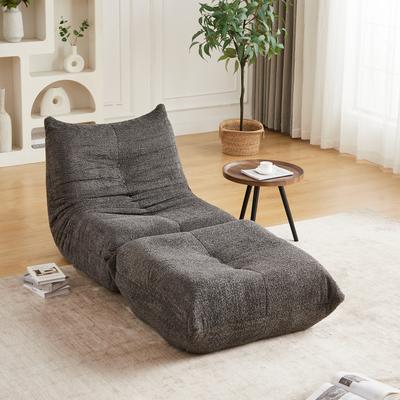 Sofá acolchado de chenilla con forma de oruga, Sillón de suelo, Silla decorativa sin brazos, Sillón de chimenea para salas de estar, dormitorios, oficinas