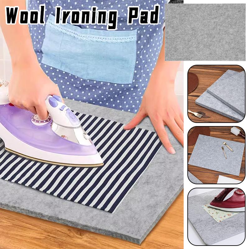 1pc Felt Ironing Mat Travel Portable Ironing Board Pad For Sewing Supplies High Temperature Protect Against Burn Mat Cover
