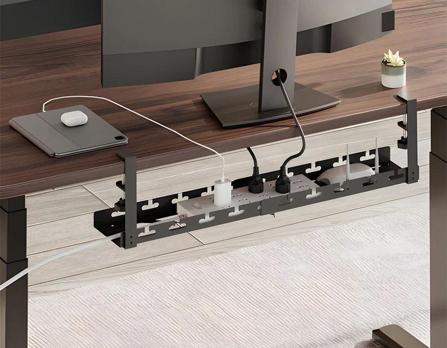 Desk Cable Holder, Adjustable Length, Clamping Screw Mount, Hdwr Solidhand-Cm02
