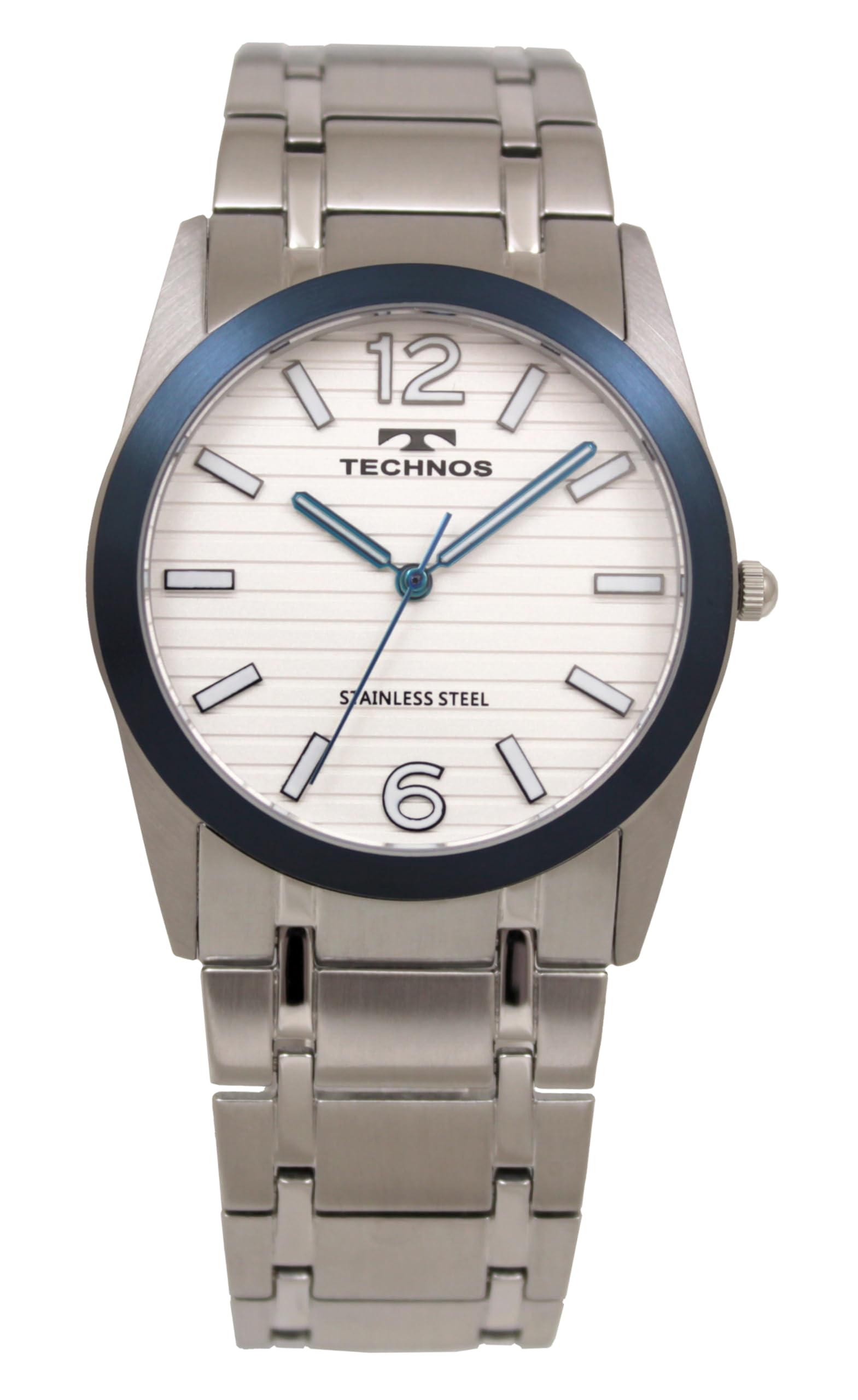 

[Technos] 3 Hand Watch T9C15SS Men s Silver