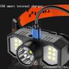 Portable USB Rechargeable IP65 Waterproof 3 Modes Powerful Headlamp LED Fishing Headlight Head-mounted Lamp for Outdoor Camping