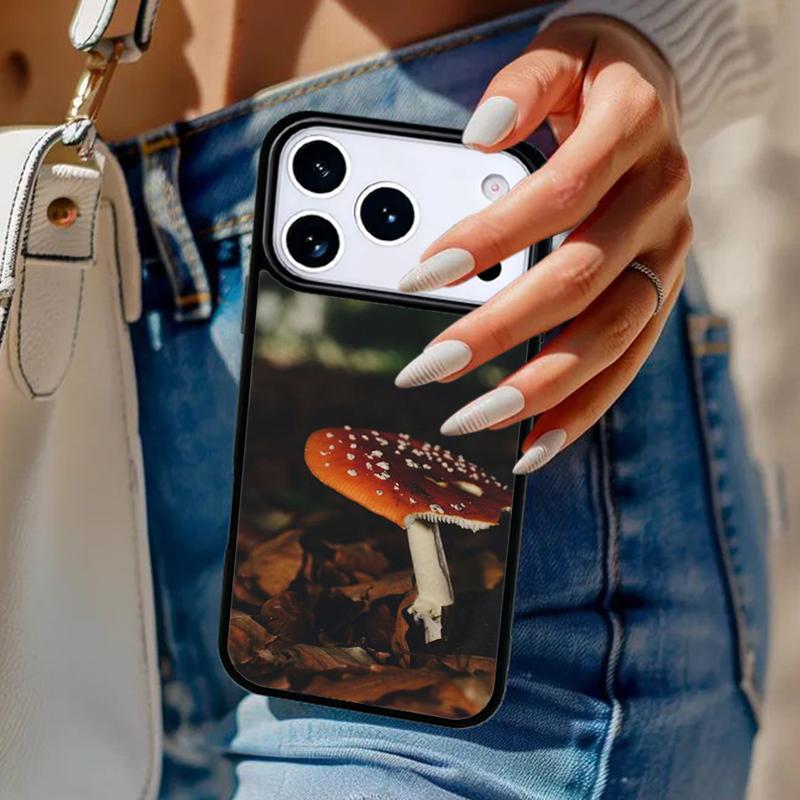 

Mushroom Forest soft Phone Case For iPhone 17 Air 14 15 13 12 Max Cover For Apple 16e 11 Pro Max Plus Coque iPhone 14pro