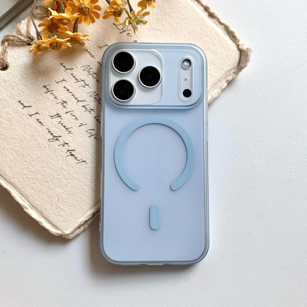 Luxury Matte Clear For Magsafe Wireless Charging Case For iPhone 17 Air 16 15 14 Plus 13 12 Pro Max Hard Ultra Thin Magnet Cover