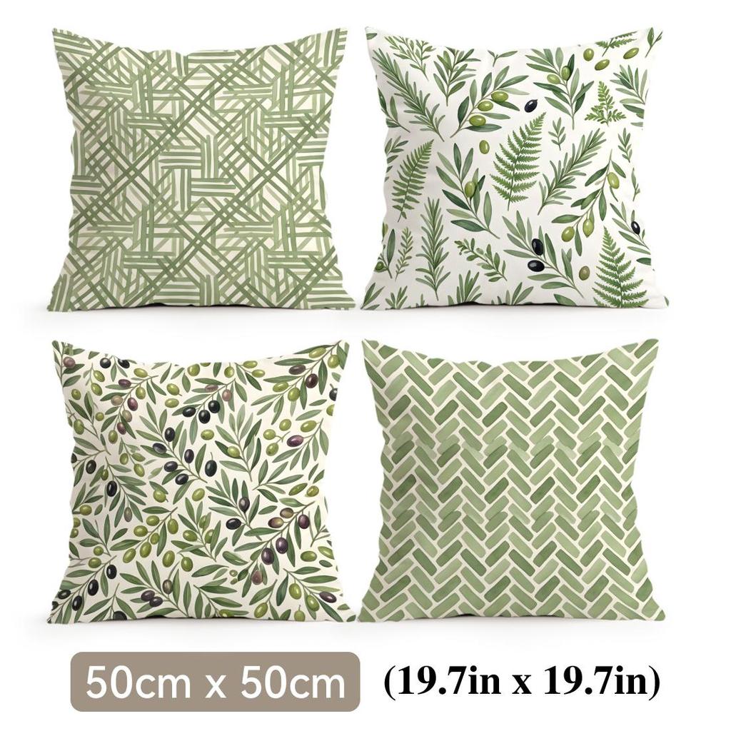 Minimalistische Geometrische Blätter Kissenbezüge Kissenhülle Fantasy-Inspiriertes Heimdekor Sofakissenbezug Wohnzimmer Bett Auto Dekor