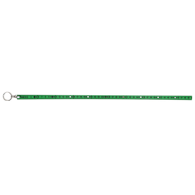 10 Segment Keychain Plastic Folding Ruler Portable Pocket Measuring Tool with Inch and Centimeter Scale for DIY Handyman