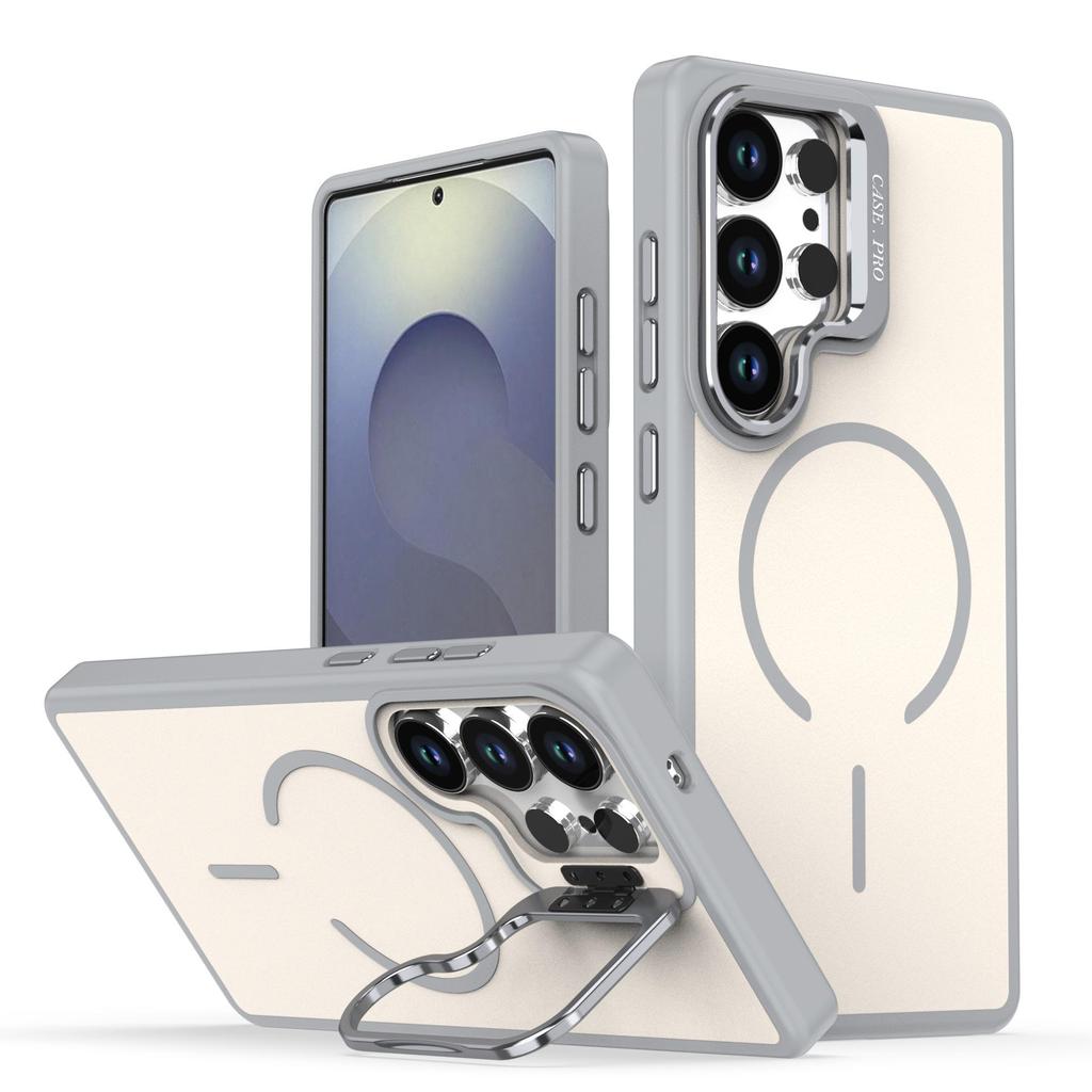 Samsung S26 Series Color-Blocking Frosted Phone Case