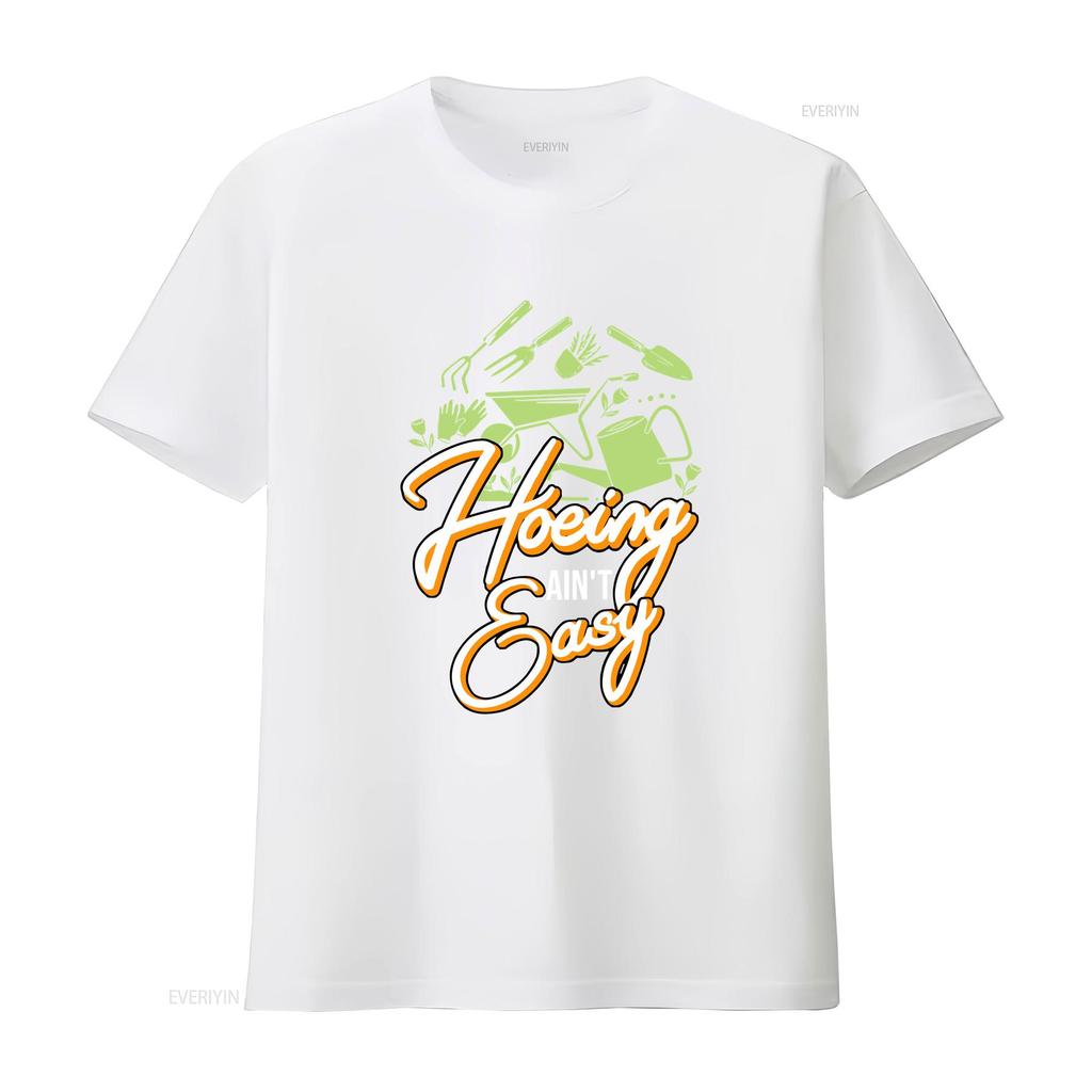 Gardener T Shirt Plant Lover Farmer For Gardeners Hoeing Aint Easy Botanical Gardening Garden vintage Washed Stylish
