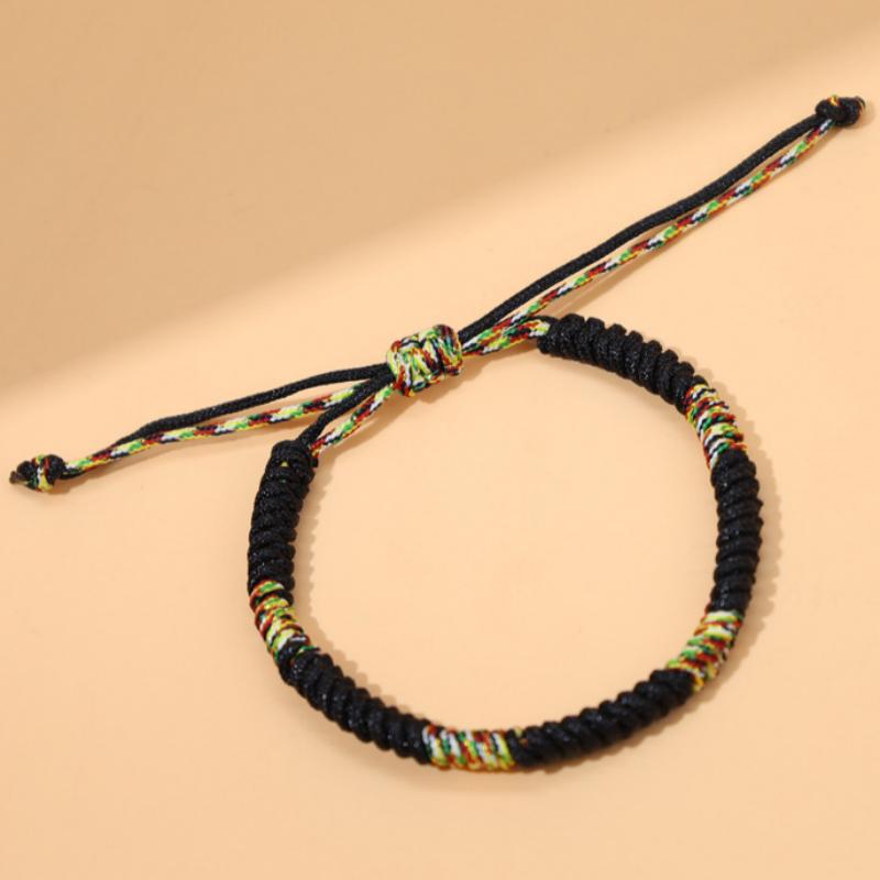 1PC Tibetan Buddhism Lucky Bracelet Unisex Braided Adjustable King Kong Knot Red String Bracelets For Men Women Couple Pulsera