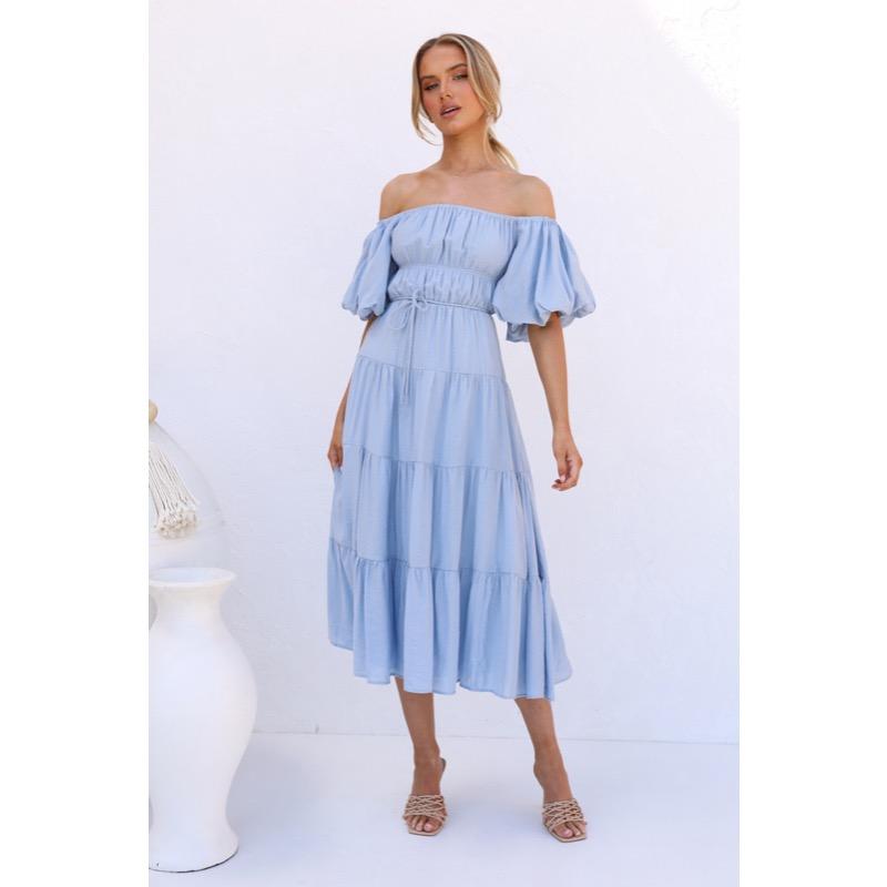 Bubble Sleeve Dress for Women