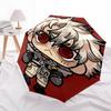 1pc Anime Character Outdoor Umbrella - Automatic Opening/Closing, Portable 3-Fold Design with 8-Rib Iron Frame - Perfect Gift for Fans, Travelers