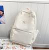 Schoolbag Korean low saturation peach pink schoolbag Junior high school student Harajuku daily travel shopping school backpack