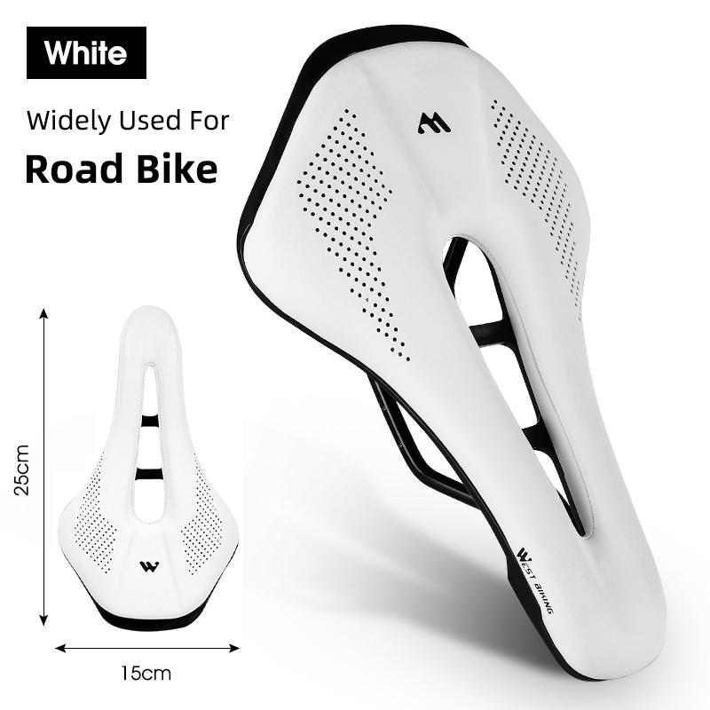 West Biking Утолщенное Велосипедное Седло Комфортное Ударопоглощающее Велосипедное Сиденье Полое Нескользящее Мягкая Подушка Для Путешествий МТБ Шоссейного Велосипеда
