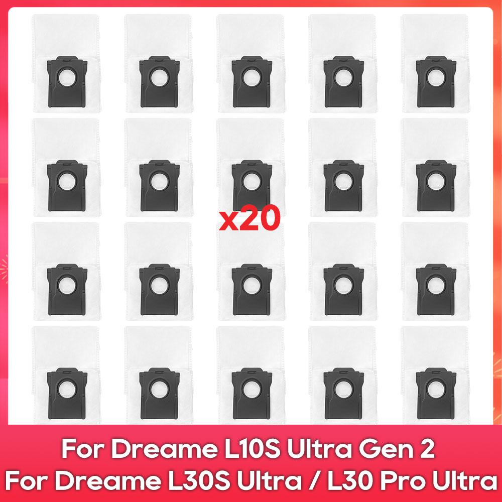 Compatible For ( Dreame L10S Ultra Gen 2, L30S Ultra, L30 Pro Ultra ) Parts Accessories Main Side Brush Filter Mop Rag Dust Bag