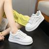 Thick Bottom Small White Shoes Female Fall Women's Shoes Heightening Casual Sports Board Shoes Students Breathable Lightweight Single Shoes