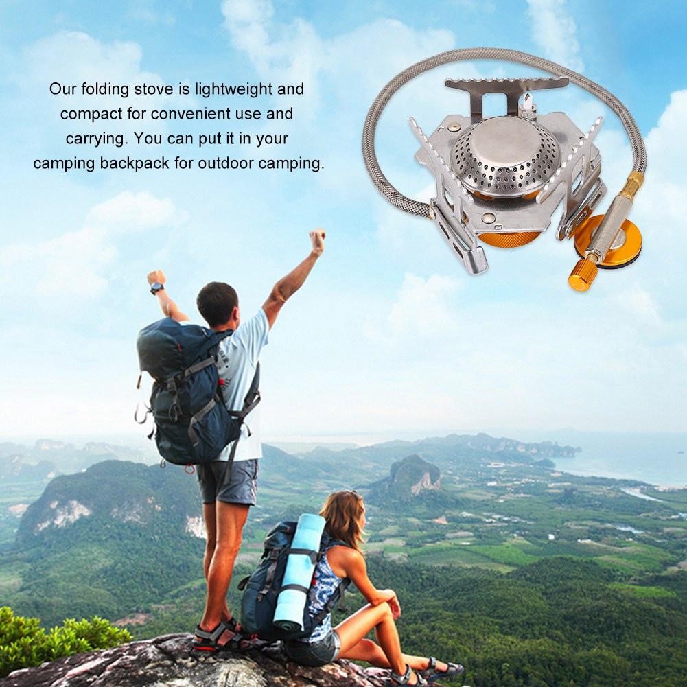 Outdoor Aluminum Alloy Portable Camping Mini Picnic Folding Stove Burner