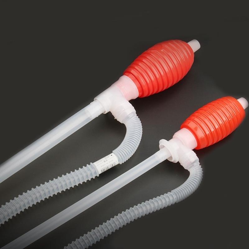 2Pcs Manual Siphon Suction Water Chemical Liquid Pump Truck Fuel Oil Gasoline Diesel Transfer Sucker Hand Fuel Transfer Pump