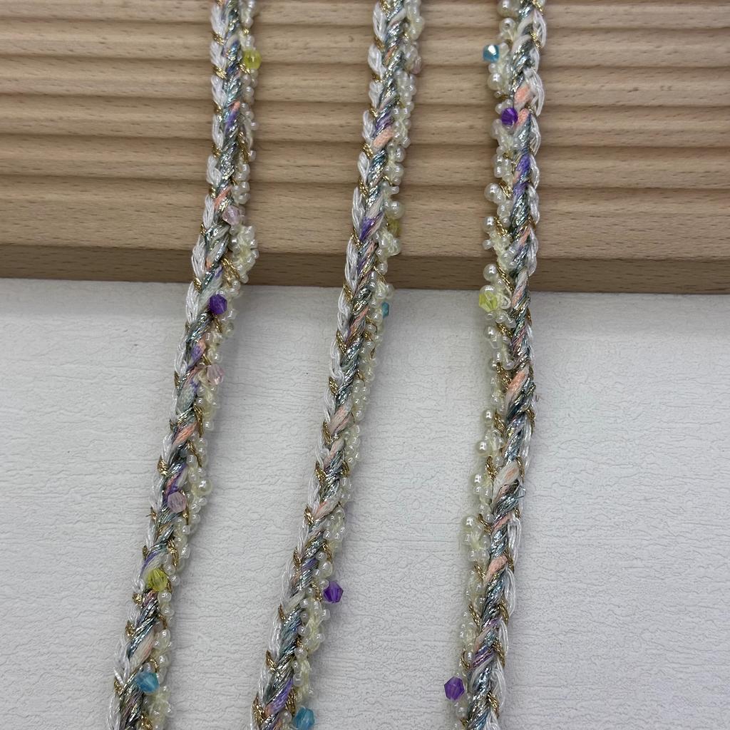 3yard 1.3cm wide Fried Dough Twists braid lace trim ribbon Fabric For Sewing Skirts,curtains,clothing accessories lace trim