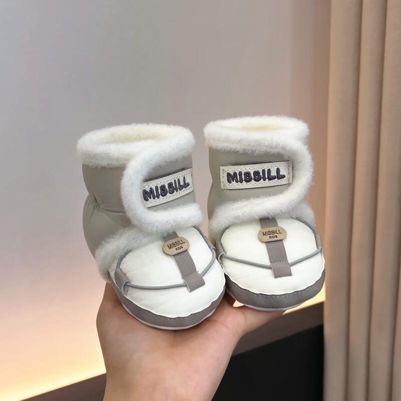 

Уютные высокие детские ботинки на флисовой подкладке, нескользящая мягкая подошва, 0-12 месяцев S, 11cm, 0-5 months