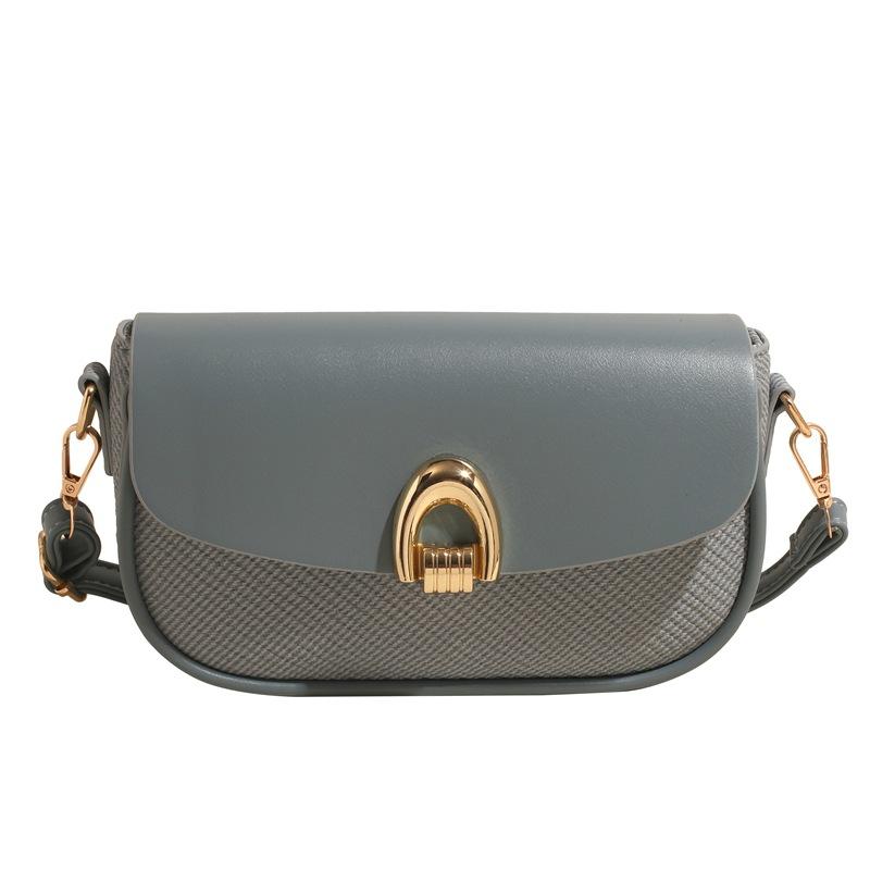 

Простая текстурная нишевая весенне-летняя новая высококачественная горизонтальная маленькая квадратная сумка, универсальная модная сумка через плечо для женщин синий