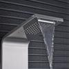 Brushed Nickel Shower Hand Shower Panel Tower Rain Waterfall Massage System Jet Tub Tap & Tub Spout Tower Shower Column