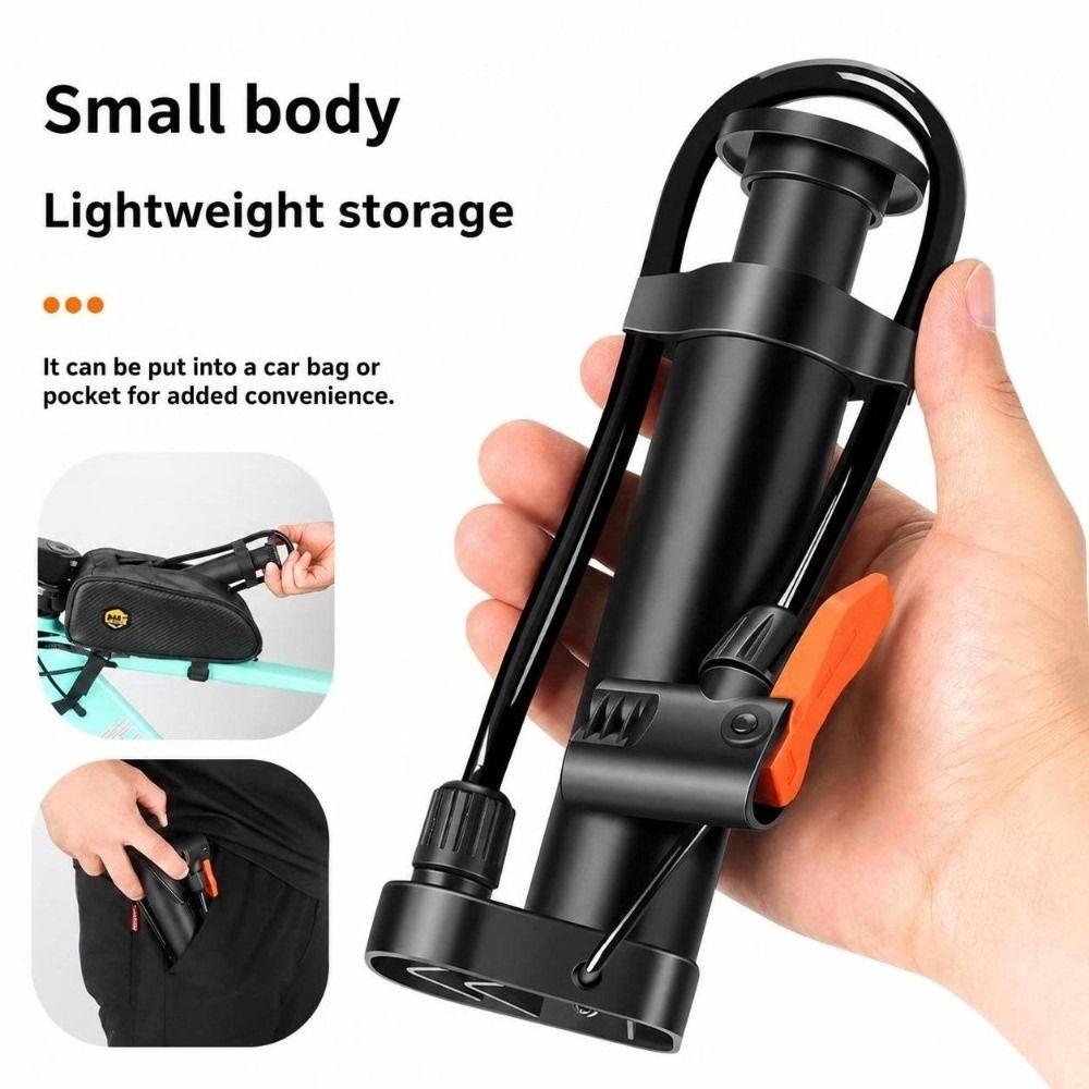 Portable Foot Air Pump High Pressure Bike Floor Pump New Bicycle Tire Pump Motorcycle Tires