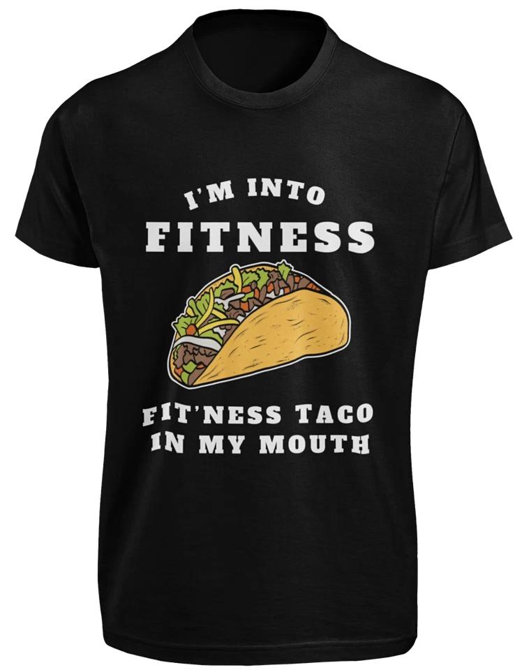 Fitness Taco Funny T-SHIRT S-3XL Humorous Gym Graphic Novelty Sarcastic GIFT TEE 3XL