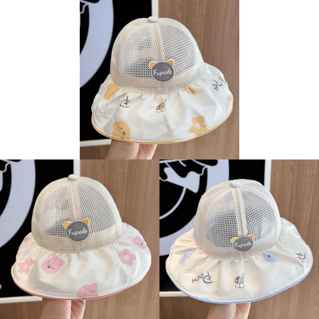 Baby Sun Hat Summer Mesh Large Brim Sun Protection For Toddler Boys Girls