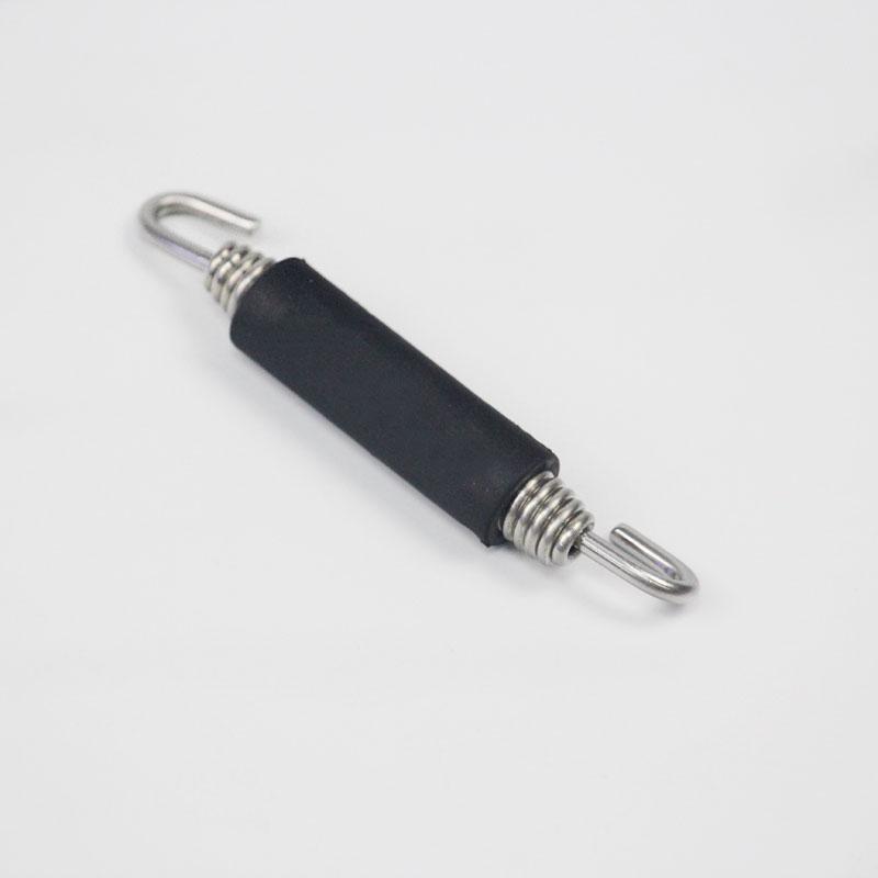 

New Modified Exhaust Pipe For Thick Stainless Steel Hook Spring Tension Black 1Piece