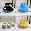 Baby Dinosaur Sun Hat With Wide Brim Cotton Polyester For Spring Autumn Kids Sun Protection