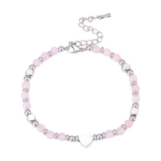 Women Bracelet Natural Stone Beads Adjustable Length Non-fading Bracelet Wear-Resistant Comfortable Accessories